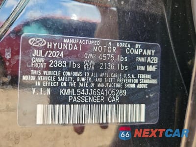 Zdjęcie 12 z 12 samochodu: 2025 HYUNDAI SONATA HYBRID LIMITED VIN:KMHL54JJ6SA105289 - miniatura
