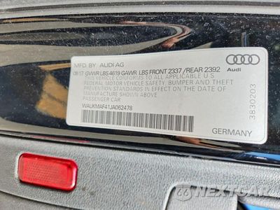 Zdjęcie 12 z 12 samochodu: 2018 AUDI A4 PREMIUM VIN:WAUKMAF41JA062478 - miniatura