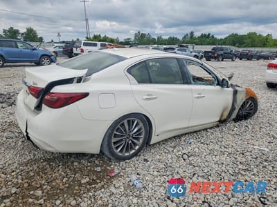 Trzecie zdjęcie samochodu z tyłu: 2021 INFINITI Q50 LUXE VIN:JN1EV7BP9MM703088 - miniatura