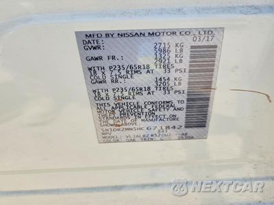 Zdjęcie 14 z 14 samochodu: 2017 NISSAN PATHFINDER S VIN:5N1DR2MN5HC671842 - miniatura