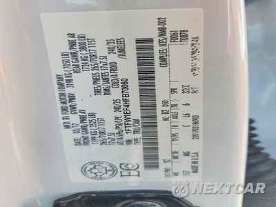 Zdjęcie 12 z 12 samochodu: 2017 FORD F150 SUPERCREW VIN:1FTFW1EF4HFB70060 - miniatura