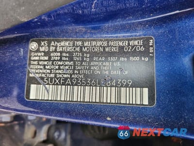 Zdjęcie 13 z 13 samochodu: 2006 BMW X5 4.8IS VIN:5UXFA93536LE84399 - miniatura