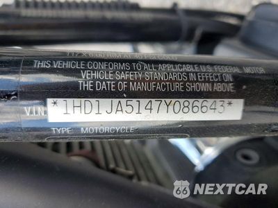 Zdjęcie 9 z 9 samochodu: 2007 HARLEY-DAVIDSON FXSTB VIN:1HD1JA5147Y086643 - miniatura