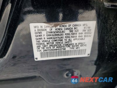 Zdjęcie 13 z 13 samochodu: 2009 ACURA MDX VIN:2HNYD28209H522798 - miniatura