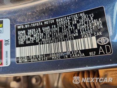 Zdjęcie 13 z 13 samochodu: 2014 TOYOTA COROLLA LE ECO VIN:2T1BPRHE6EC013521 - miniatura