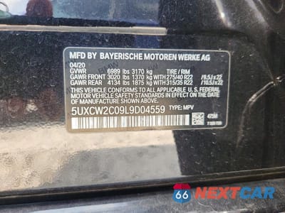 Zdjęcie 13 z 13 samochodu: 2020 BMW X7 XDRIVE40I VIN:5UXCW2C09L9D04559 - miniatura