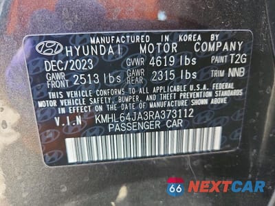 Zdjęcie 12 z 12 samochodu: 2024 HYUNDAI SONATA SEL VIN:KMHL64JA3RA373112 - miniatura