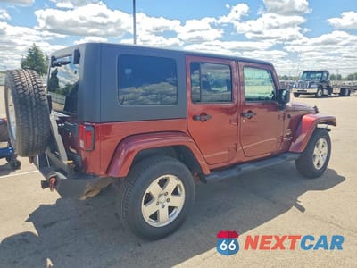 Trzecie zdjęcie samochodu z tyłu: 2008 JEEP WRANGLER UNLIMITED SAHARA VIN:1J4GA59178L651005 - miniatura