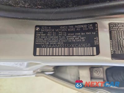 Zdjęcie 12 z 12 samochodu: 1999 BMW 323 I VIN:WBAAM3333XKC61458 - miniatura