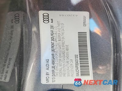 Zdjęcie 12 z 12 samochodu: 2014 AUDI A5 PREMIUM VIN:WAUCFAFR3EA031202 - miniatura