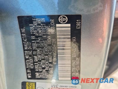 Zdjęcie 12 z 12 samochodu: 2007 TOYOTA CAMRY LE V6 VIN:4T1BK46K57U547296 - miniatura