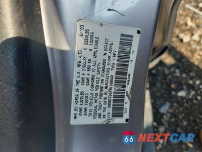 Zdjęcie 13 z 13 samochodu: 2003 HONDA CR-V EX VIN:SHSRD78873U149549 - miniatura