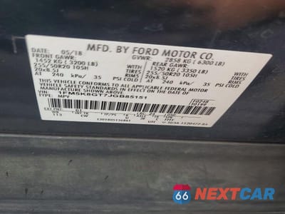 Zdjęcie 13 z 13 samochodu: 2018 FORD EXPLORER SPORT VIN:1FM5K8GT7JGB85151 - miniatura