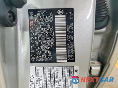 Zdjęcie 12 z 12 samochodu: 2003 TOYOTA CAMRY LE VIN:JTDBE32K330227956 - miniatura