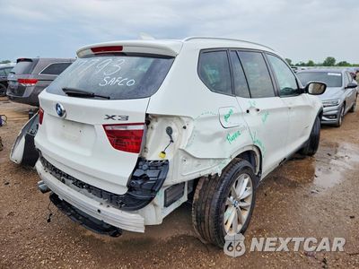 Trzecie zdjęcie samochodu z tyłu: 2013 BMW X3 XDRIVE28I VIN:5UXWX9C59D0D04470 - miniatura