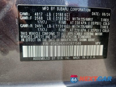 Zdjęcie 13 z 13 samochodu: 2024 SUBARU CROSSTREK WILDERNESS VIN:4S4GUHU66R3821580 - miniatura