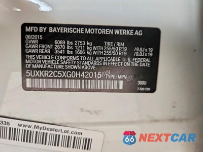 Zdjęcie 14 z 14 samochodu: 2016 BMW X5 SDRIVE35I VIN:5UXKR2C5XG0H42015 - miniatura
