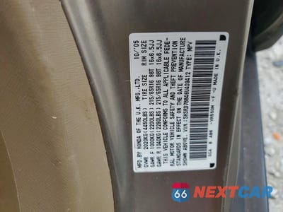 Zdjęcie 13 z 13 samochodu: 2006 HONDA CR-V VIN:SHSRD78846U409412 - miniatura
