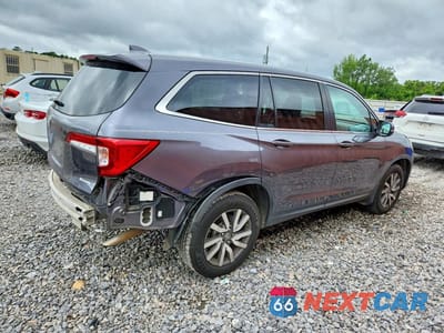 Trzecie zdjęcie samochodu z tyłu: 2021 HONDA PILOT EXL VIN:5FNYF5H56MB033316 - miniatura