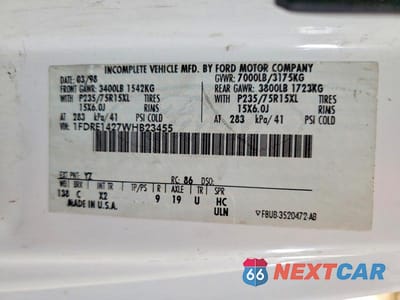 Zdjęcie 12 z 12 samochodu: 1998 FORD ECONOLINE E150 VAN VIN:1FDRE1427WHB23455 - miniatura