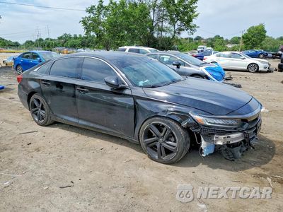 Czwarte zdjęcie samochodu z boku: 2021 HONDA ACCORD SPORT VIN:1HGCV1F37MA023010 - miniatura