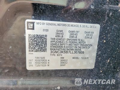 Zdjęcie 14 z 14 samochodu: 2020 CHEVROLET TRAX LS VIN:3GNCJKSB7LL307605 - miniatura