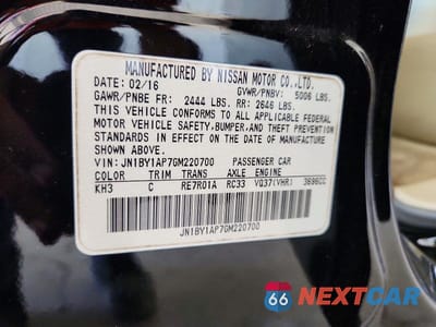 Zdjęcie 12 z 12 samochodu: 2016 INFINITI Q70 3.7 VIN:JN1BY1AP7GM220700 - miniatura