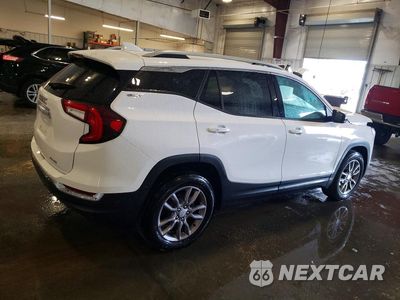 Trzecie zdjęcie samochodu z tyłu: 2023 GMC TERRAIN SLT VIN:3GKALVEG1PL228122 - miniatura