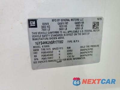 Zdjęcie 14 z 14 samochodu: 2016 CADILLAC ESCALADE ESV LUXURY VIN:1GYS4HKJ9GR177082 - miniatura