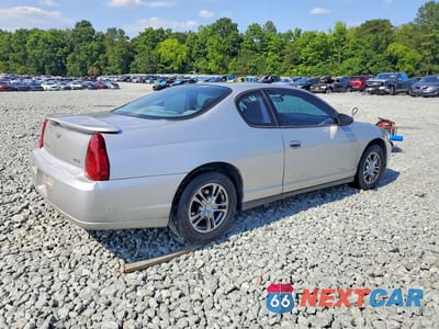 Trzecie zdjęcie samochodu z tyłu: 2007 CHEVROLET MONTE CARLO LS VIN:2G1WJ15K479119539 - miniatura