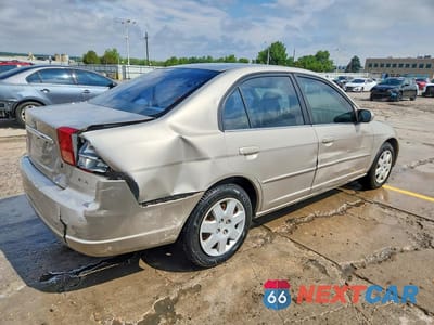 Trzecie zdjęcie samochodu z tyłu: 2001 HONDA CIVIC EX VIN:1HGES26701L051998 - miniatura