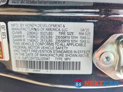 Zdjęcie 12 z 12 samochodu: 2025 ACURA RDX ADVANCE VIN:5J8TC2H73SL025947 - miniatura