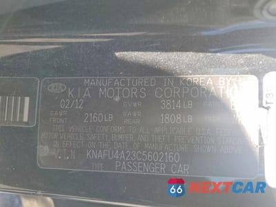 Zdjęcie 14 z 14 samochodu: 2012 KIA FORTE EX VIN:KNAFU4A23C5602160 - miniatura