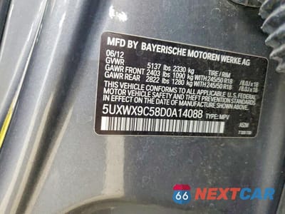 Zdjęcie 13 z 13 samochodu: 2013 BMW X3 XDRIVE28I VIN:5UXWX9C58D0A14088 - miniatura