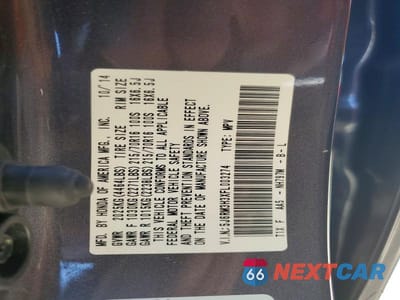 Zdjęcie 13 z 13 samochodu: 2015 HONDA CR-V LX VIN:5J6RM3H3XFL003274 - miniatura