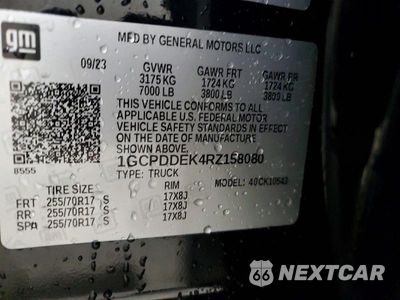 Zdjęcie 12 z 12 samochodu: 2024 CHEVROLET SILVERADO K1500 LT VIN:1GCPDDEK4RZ158080 - miniatura