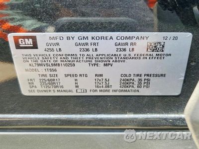 Zdjęcie 12 z 12 samochodu: 2021 CHEVROLET TRAILBLAZER ACTIV VIN:KL79MVSL9MB110259 - miniatura