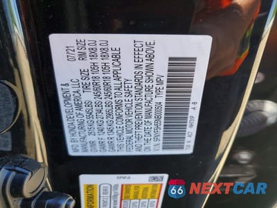 Zdjęcie 14 z 14 samochodu: 2022 HONDA PILOT EXL VIN:5FNYF5H55NB000504 - miniatura
