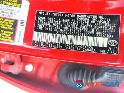 Zdjęcie 13 z 13 samochodu: 2014 TOYOTA COROLLA S PLUS VIN:2T1BURHE0EC216493 - miniatura