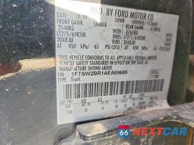 Zdjęcie 12 z 12 samochodu: 2010 FORD F250 SUPER DUTY VIN:1FTSW2BR1AEA69685 - miniatura