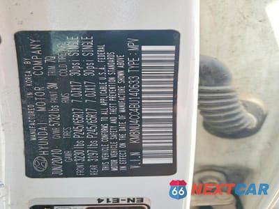 Zdjęcie 13 z 13 samochodu: 2011 HYUNDAI VERACRUZ GLS VIN:KM8NU4CC4BU140633 - miniatura