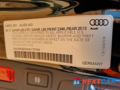 Zdjęcie 12 z 12 samochodu: 2017 AUDI A4 PREMIUM PLUS VIN:WAUPNAF43HA170744 - miniatura