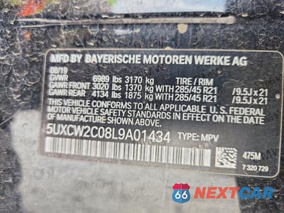 Zdjęcie 13 z 13 samochodu: 2020 BMW X7 XDRIVE40I VIN:5UXCW2C08L9A01434 - miniatura