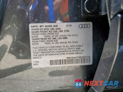 Zdjęcie 12 z 12 samochodu: 2025 AUDI Q5 PREMIUM 45 VIN:WA1GAAFY5S2057438 - miniatura