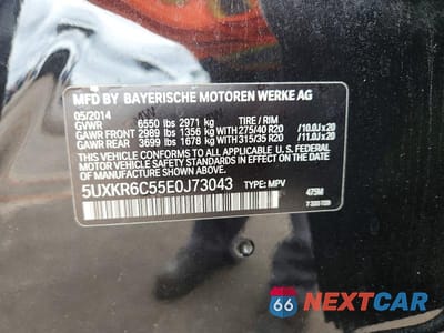Zdjęcie 13 z 13 samochodu: 2014 BMW X5 XDRIVE50I VIN:5UXKR6C55E0J73043 - miniatura