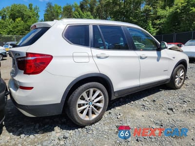Trzecie zdjęcie samochodu z tyłu: 2016 BMW X3 XDRIVE28I VIN:5UXWX9C55G0D66548 - miniatura