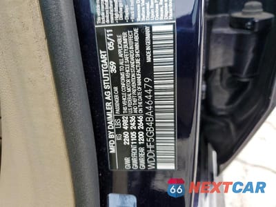 Zdjęcie 12 z 12 samochodu: 2011 MERCEDES-BENZ E 350 VIN:WDDHF5GB4BA464479 - miniatura