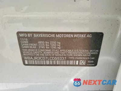 Zdjęcie 12 z 12 samochodu: 2020 BMW 530 I VIN:WBAJR3C07LCD55337 - miniatura