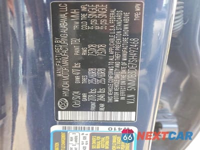 Zdjęcie 13 z 13 samochodu: 2025 HYUNDAI TUCSON SEL VIN:5NMJB3DE7SH492468 - miniatura