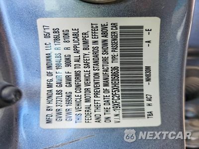 Zdjęcie 23 z 24 samochodu: 2017 HONDA CIVIC LX VIN:19XFC2F5XHE058636 - miniatura